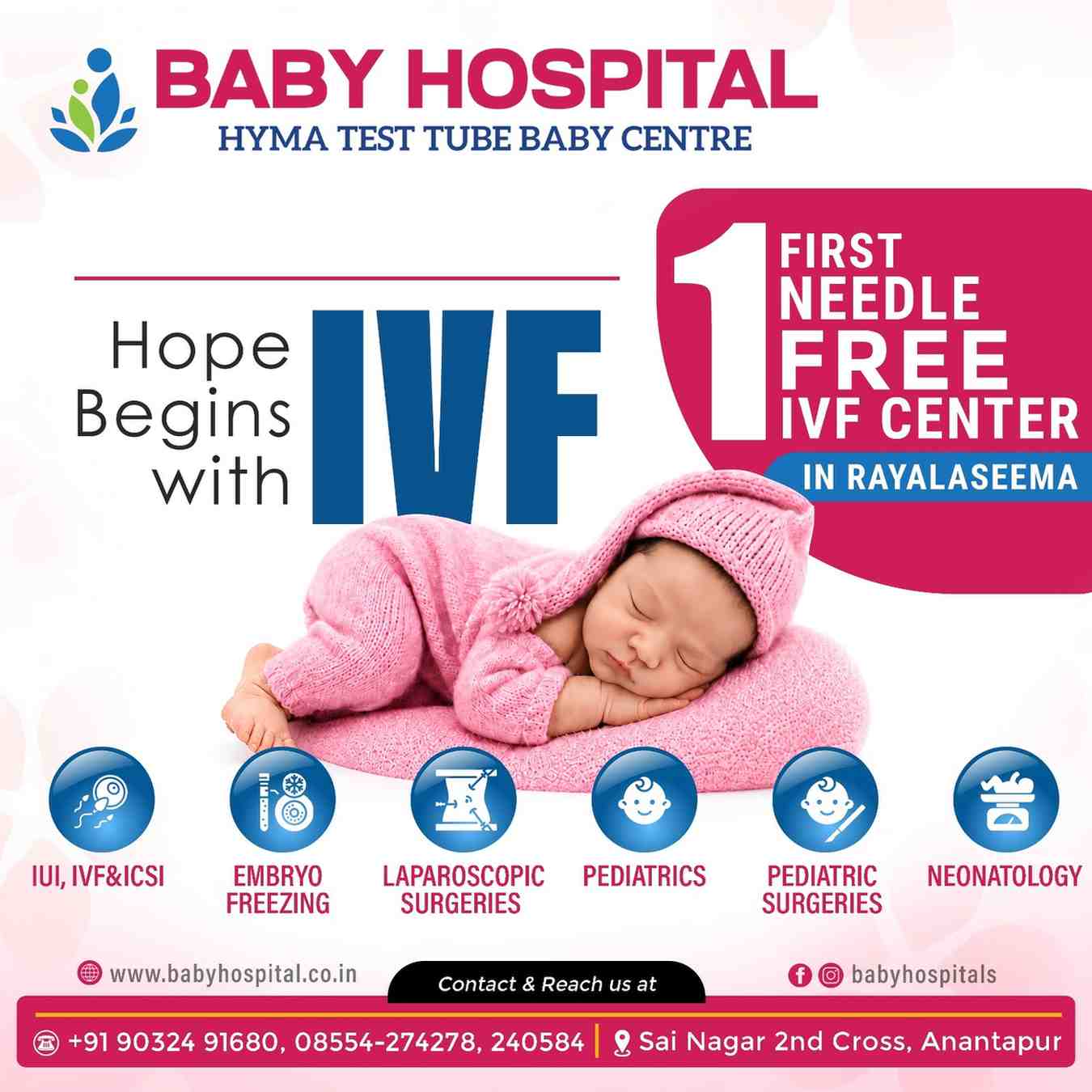 IVF Centre in Anantapur - Baby Hospital Hyma Test Tube Baby Centre